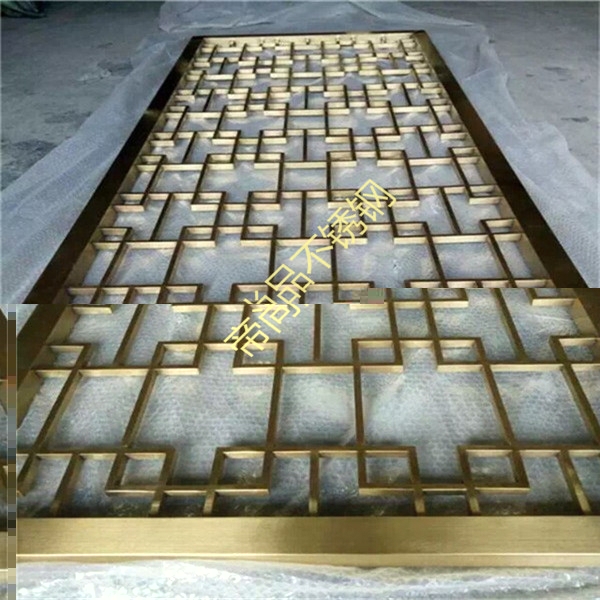 金色不鏽鋼屏風